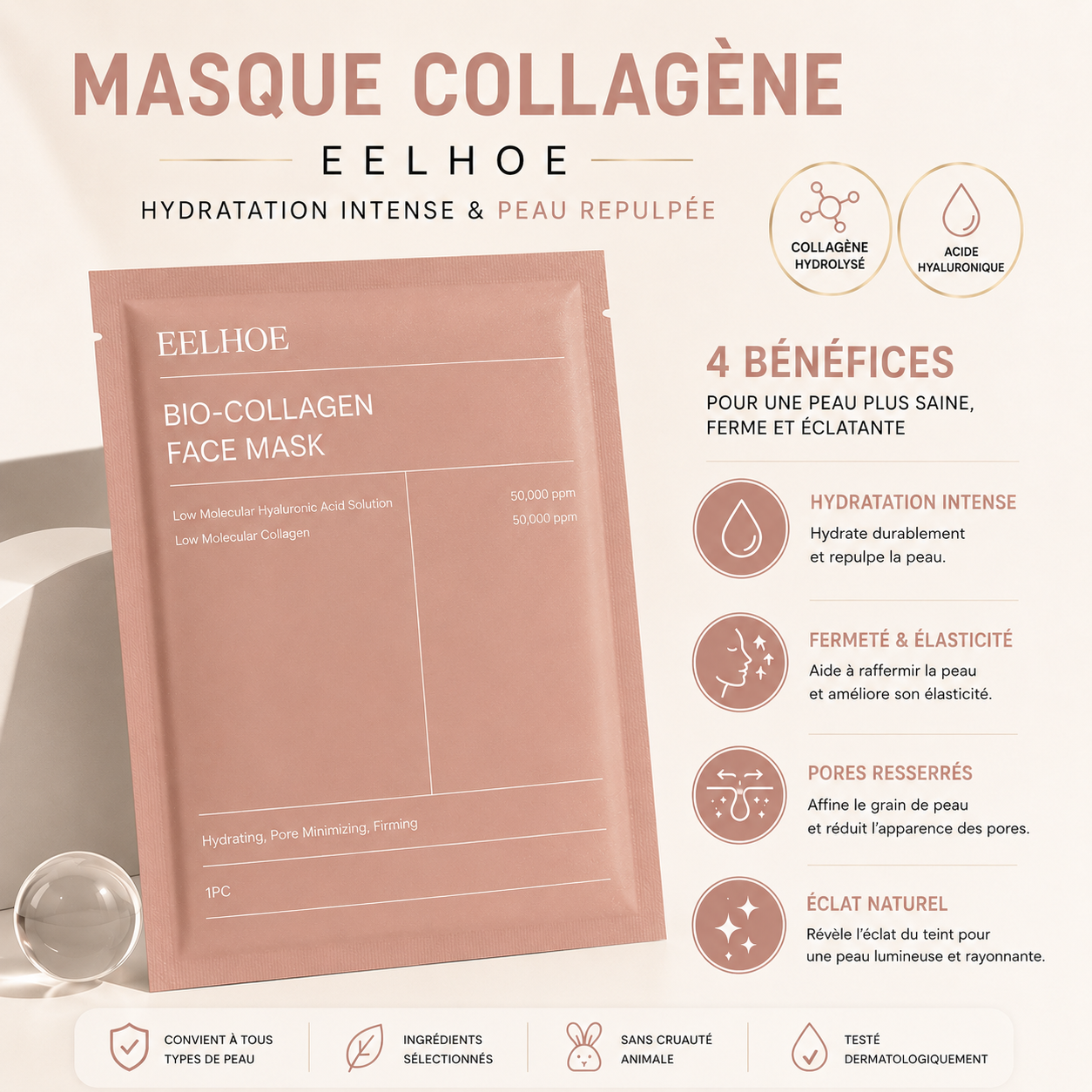 Masque Visage au Collagène