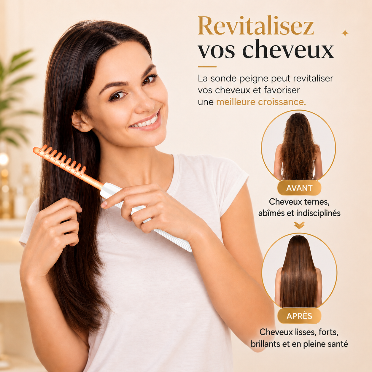 Stylo Darsonval Haute Fréquence 4 électrodes