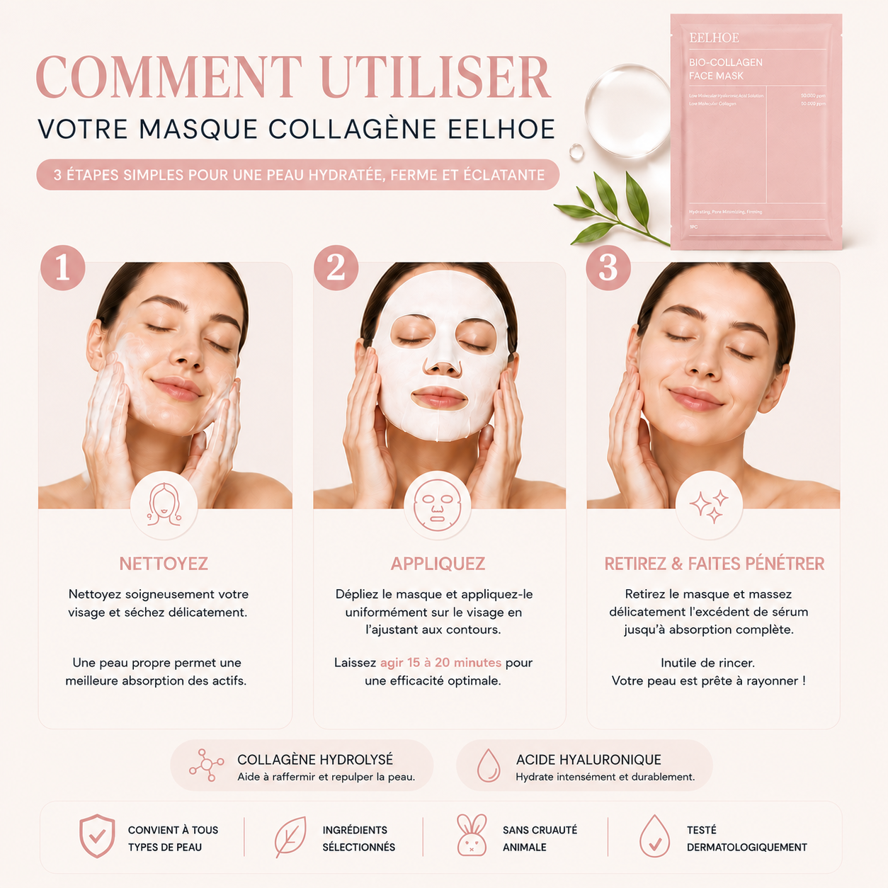 Masque Visage au Collagène
