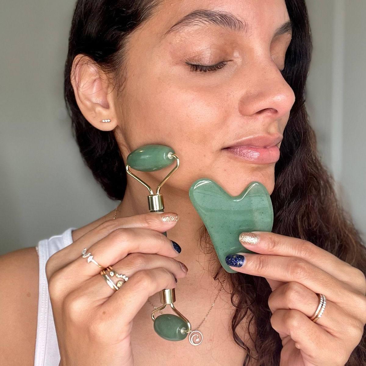 Gua-Sha et rouleaux visage
